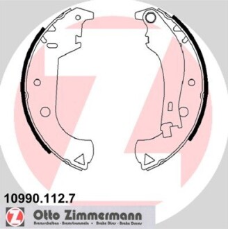 Комплект тормозных колодок ZIMMERMANN 10990.112.7