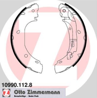 Комплект тормозных колодок ZIMMERMANN 10990.112.8