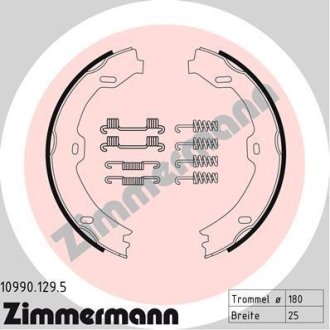 Комплект тормозных колодок, стояночная тормозная система ZIMMERMANN 10990.129.5