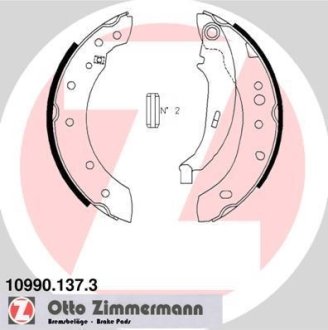 Комплект тормозных колодок ZIMMERMANN 10990.137.3