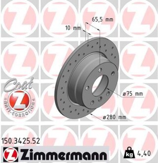 Тормозной диск ZIMMERMANN 150.3425.52