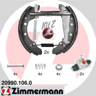 Комплект тормозных колодок ZIMMERMANN 20990.106.0 (фото 1)