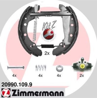 Комплект тормозных колодок ZIMMERMANN 20990.109.9 (фото 1)