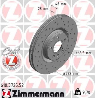 Гальмiвнi диски SPORT Z ZIMMERMANN 610372552