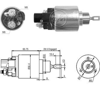 Реле втягуюче стартера ZM ZM3978