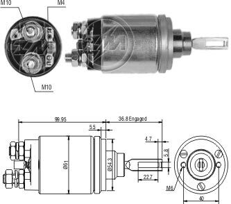 Реле втягуюче стартера ZM ZM541